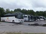 Busparade; links, VDL Futura von Auto-Fischer aus Deutschland in Binz am 12.07.2014