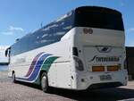 VDL Futura von Twerenbold aus der Schweiz im Stadthafen Sassnitz am 12.08.2024