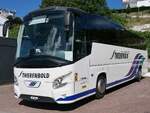 VDL Futura von Twerenbold aus der Schweiz im Stadthafen Sassnitz am 12.08.2024