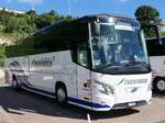 VDL Futura von Twerenbold aus der Schweiz im Stadthafen Sassnitz am 12.08.2024