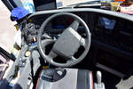 Cockpit im Volvo 9700 €6 vom Busreisen Profi KALTENBRUNNER aus Oberösterreich in Krems gesehen.