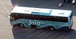 Volvo Reisebus am 17.05.18 im Hafen von Helsinki