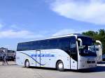 VOLVO,9700 von Weiss Busreisen trifft mit Grazer Fußballfan´s zum Bundesligaspiel in Ried ein;110716