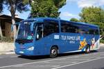 Bus Spanien / Bus Mallorca: Volvo / Irizar New Century von Ultramar Express Transport (Wagen 514), aufgenommen im Oktober 2019 im Stadtgebiet von Port d'Alcudia.