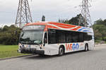 Nova Bus LFX Artic  WEGO  9011 föhrt in der Gegend der Niagarafälle. Die Aufnahme stammt vom 16.07.2017.