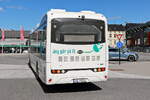 Heckpartie eines Stadtbus BYD in Hamar (Norwegen) am 18. Juni 2022.