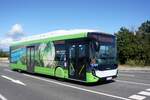 Bus Rheinland-Pfalz / Stadtbus Ingelheim: IVECO E-Way / Heuliez GX 337 ELEC (MZ-I 1564) der INGmobil GmbH (Transdev GmbH), aufgenommen im August 2023 im Stadtgebiet von Gau-Algesheim, einer Stadt im