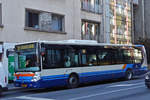 DM 5827, Irisbus Citelys, des VDL war am 14.02.2019 mit alter Farbgebung der Stadtbusse in der Stadt Luxemburg unterwegs.