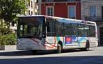 Irisbus Citelis von Synchro, aufgenommen nahe dem Bahnhof von Chambery. 09.2022  