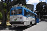IVECO Schülerbus in Äthiopien vor dem Ethnologischem Museum in Addis Abeba 03/2019 gesehen.