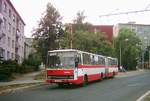 Karosa B741, Bj. 1993 Wagennummer 310, ex. DP Hradec Králové in Chomutov. (11.8.2004)
