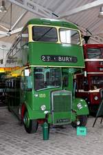 Dieser Leyland wurde 1967 durch die Bury Corporation Bus beschafft und auf der Linie 23T Bury - Bolton eingesetzt und am 27.04.2018 im Bury Transport Museum fotografiert.