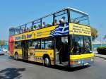 Doppeldeckerbus bei einer Citytour am 06.10.2011 in Rhodos (Gr).