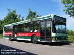 17.06.08: NVG Wagen 240 kam gerade von der Linie 303 und wurde auf dem busparkplatz  spitzbunker  abgestellt. Der MAN NL 202 trgt die neue Werbung fr die Sparkasse Neunkirchen.