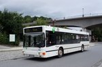 Bus Aue / Bus Erzgebirge: MAN NL der RVE (Regionalverkehr Erzgebirge GmbH), aufgenommen im August 2016 am Bahnhof von Aue (Sachsen).