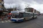 Rumänien / Bus Arad: MAN NG von PITO TRANS S.R.L. ARAD, aufgenommen im März 2017 im Stadtgebiet von Arad.