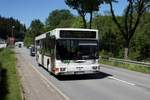 Bus Erzgebirge: MAN NL (ERZ-RV 210) der RVE (Regionalverkehr Erzgebirge GmbH), aufgenommen im Juni 2020 in Breitenbrunn / Erzgebirge.