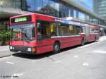 MAN NG 272 Nr. 226 von Bernmobil beim Bhf. Bern. In der Regel sind auf der Linie 20 Trolleybusse unterwegs, diese könne aber wegen diversen Baustellen nicht verkehren, und es herrscht Autobusbetrieb.