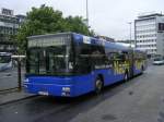 MAN Gelenkbus,WSW,Wagen 0162 ,NachtExpress,von Wuppertal Hbf. nach W.-Ronsdorf.(10.08.2008)