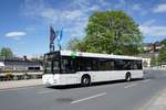 Bus Aue / Bus Erzgebirge: MAN NL der RVE (Regionalverkehr Erzgebirge GmbH), aufgenommen im April 2018 im Stadtgebiet von Aue (Sachsen).