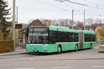 MAN Bus 763 im Einsatz als Tramersatz auf der Linie 3, die wegen einer Baustelle nicht nach Birsfelden verkehren kann.