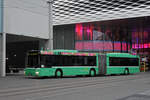 MAN Bus 760, im Einsatz als Tramersatz auf der Linie 6, wendet am Messeplatz.