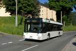 Bus Schwarzenberg / Bus Grünhain-Beierfeld / Bus Erzgebirge: MAN NL (ASZ-BV 57) der RVE (Regionalverkehr Erzgebirge GmbH), aufgenommen im Juni 2021 im Stadtgebiet von Grünhain-Beierfeld.