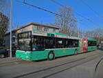 MAN Bus 767, auf der Linie 36, bedient am 11.03.2011 die Haltestelle ZOO Dorenbach.