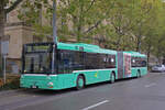 MAN Bus 774, auf der Linie 36, fährt am 27.10.2008 zur Haltestelle am badischen Bahnhof. Aufnahme Basel.