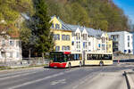 Graz. Am 5. April 2026 war f�r Sonderfahrten ein MAN A23 NG313 zu Gast in Graz. Hier zu sehen ist der Bus kurz nach der Abfahrt in Mariatrost.