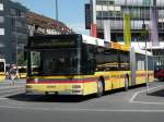 STI Bus BE 577105 wartet am Bahnhof Thun auf seinen nächsten Einsatz auf der Linie 1. Die Aufnahme stammt vom 21.07.2009.