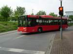 Ein DB RKH Bus auf der Linie 551 in Bad Vilbel am 28.04.11