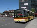 MAN Bus der STI mit der Betriebsnummer 94 fhrt am Bahnof Thun ein.