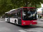 Travys - MAN Lion`s City  VD 1071 bei der zufahrt zu den Bushaltestellen beim Bahnhof von Yverdon les Bains am 20.07.2014