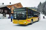 MAN Lions City von Grindelwald Bus auf der Linie 11 beim Hotel Wetterhorn oberhalb von Grindelwald.