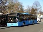 DB Rhein Neckar Bus MAN Lions City am 29.01.16. Letztes Jahr sind hier noch als Ersatzverkehr alte MAN und Mercedes Benz aus den 90ern gefahren. 