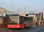17.1.2016 Stettin Hbf. MAN Bus der Ucker-Randow-Bus Gmbh als DB Schienenersatzverkehr.