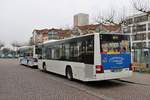 Stadtwerke Langen MAN Lions City am 17.02.18 am Bahnhof auf der Linie OF72