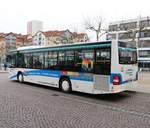 Stadtwerke Langen MAN Lions City am 17.02.18 am Bahnhof auf der Linie OF72