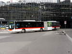 VBSG - MAN Lion`s City  Nr.276  SG  198276 unterwegs auf der Linie 7 vor dem Bahnhof bei den Bushaltestellen in St.Gallen am 09.03.2018