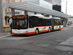 regiobus Gossau - MAN Lion`s City Nr.47  SG 332551 unterwegs auf der Linie 151 bei den Bushaltestellen in St.Gallen am 09.03.2018