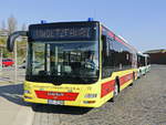 MAN Lion's City der Barnimer Busgesellschaft in Eberswalde auf dem Busbahnhof am 17. April 2019. 