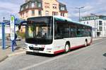 Stroh Bus MAN Lions City am 18.04.20 als Linie 551 in Bad Vilbel Bhf 