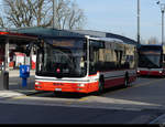 StadtBus Frauenfeld / Postauto - MAN Lion`s City TG 158096 bei den Bushaltestellen beim Bahnhof in Frauenfeld am 05.02.2021