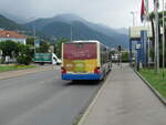 FART - MAN Lions City Gelenkbus in Locarno bei der Haltestelle Locarno, Debarcadero am 7.6.21
