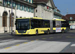 STI - MAN Lion`s City Nr.701 unterwegs vor dem SBB Bahnhof Thun am 14.05.2022