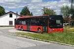 MAN Lion's City von Regionalverkehr Oberbayern abgestellt in Kochel, Friedzaunweg.