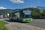 MAN Lion's City als Ortsbus Garmisch-Partenkirchen Linie 2 (Bus 11  Rosi , GAP-GW 192) in Garmisch-Partenkirchen, Hauptstraße. Aufgenommen 4.8.2022.