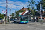 MAN Lion's City (M-RV 6199) auf Betriebsfahrt in Wolfratshausen, Sauerlacher Straße.