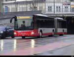 Stadtbus Winterthur - MAN Lion`s City Nr.351  ZH 886351 unterwegs bei leichtem Schneefall in Winterthur am 2023.01.22